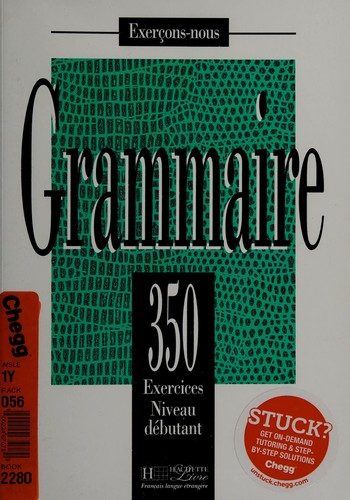 9782011550569-L.jpg 350 Exercices De Grammaire Niveau Debutant